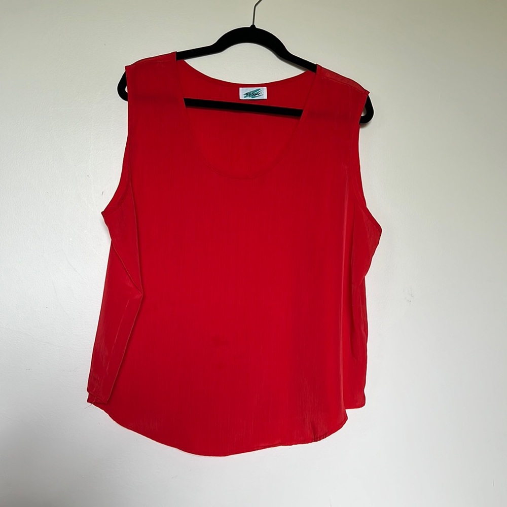 Red tank Top size 2x